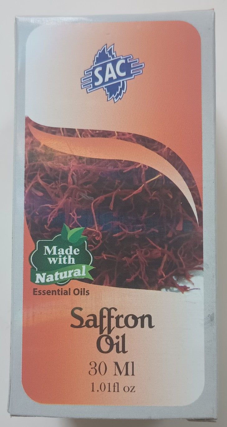 2 Bottles of 30 ml- SAFFRON OIL Made with Natural Essential Oils #SACSON