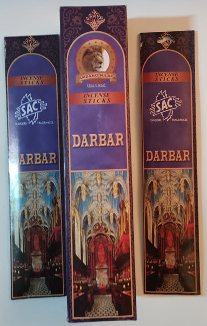 12 Pouches OF DARBAR الدربار INCENSE STICK # SACDP-Fast US Shipping