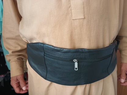 12 Pieces of 5 Pockets Adjustable Leather Belt for Umra/Hajj Ihram # AUHB