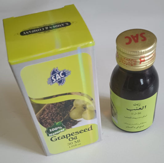 2 Bottles of 30 ml- GRAPESEED OIL 100% Natural #SACGSD