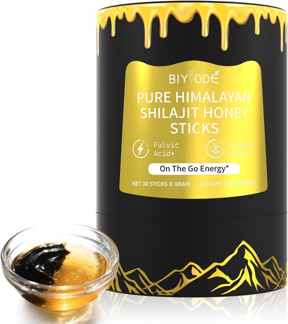 30 Sticks x 8-gram Pure Himalayan SHILAJIT Honey Sticks #JGPHHS