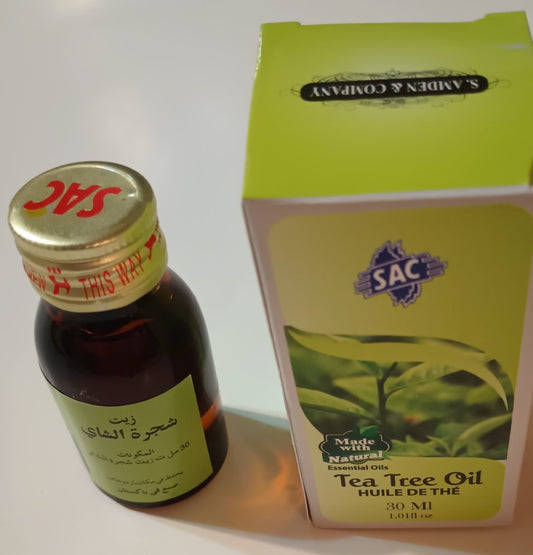 2 Bottles of 30 ml TEA TREE OIL Made with Natural Essential Oils by SAC #ATTO