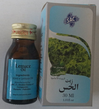 12 Bottles of 30 ml LETTUCE OIL-Made with Natural Essential Oils # SACLCE