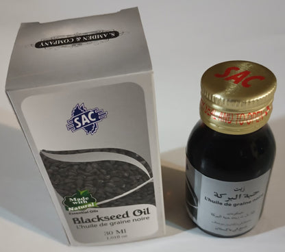2 Bottles of 30 ml BLACKSEED OIL Made with Natural Essential Oil by SAC # SACBSO