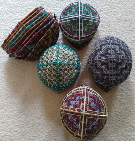 12 Pieces of Fancy Afghani Cap Hat/Kufi/Topi # PFAC Fast the USA Shipping