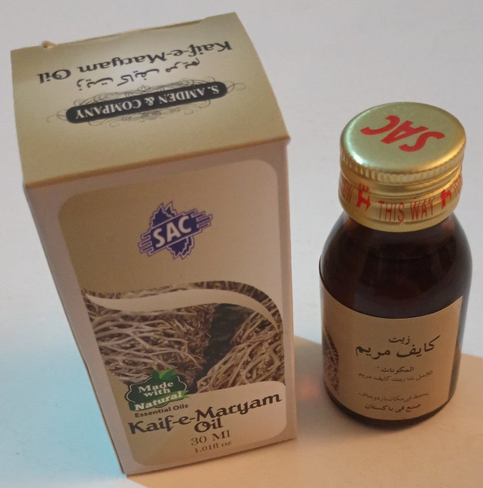 12 Bottles of 30 ml- KAIF-E-MARYAM OIL Made with Natural Essential Oils #SACKEM