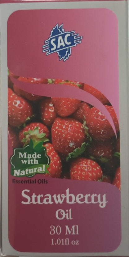 2 Bottles of 30 ml- STRAWBERRY OIL Made with Natural Essential Oils #SACSBY