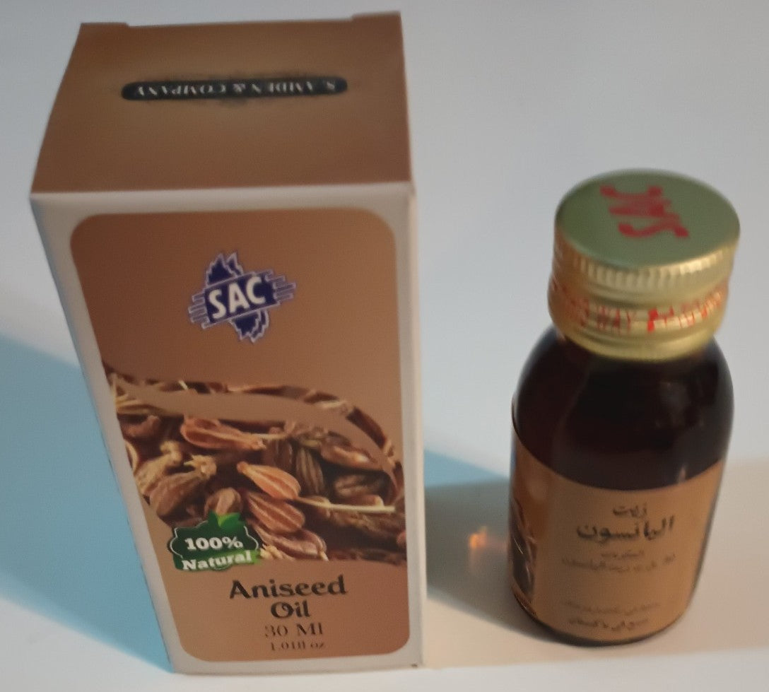 2 Bottles of 30 ml ANISEED OIL 100% Natural by SAC #SACAS زيت اليانسون