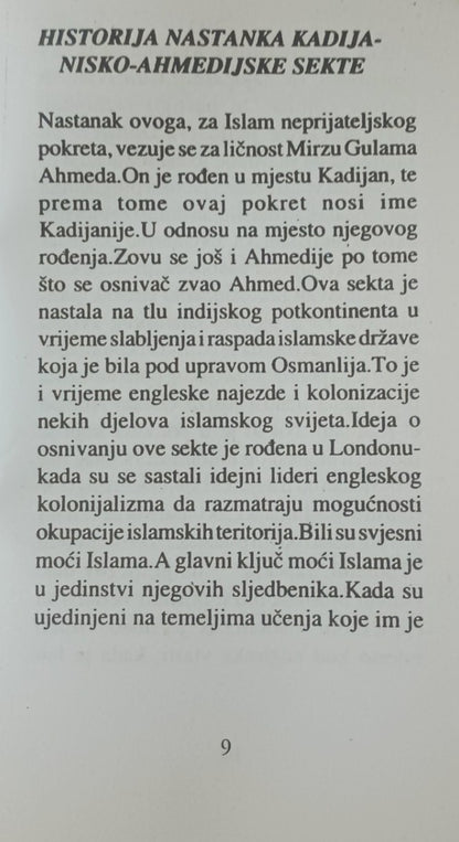 3 Copies of Ko Se Krije Iza Ahmedija (Bosnian) by Dar Al Ber Society #STBKSKIA