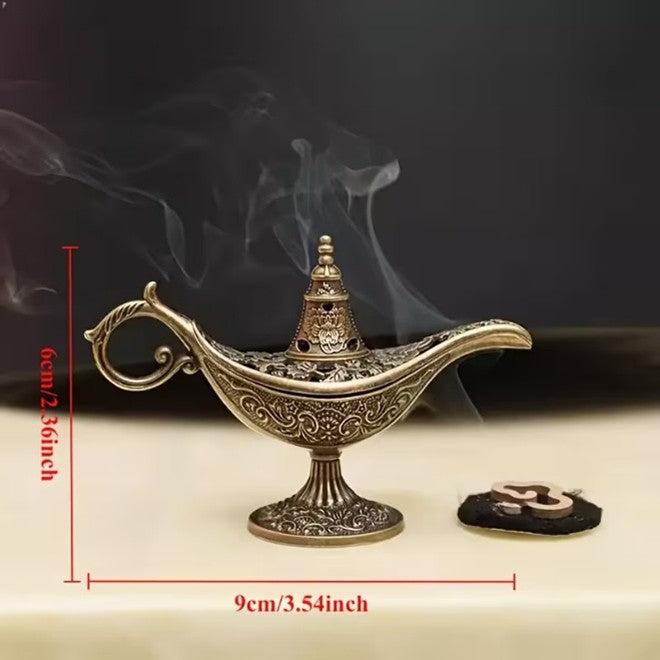 3 Pieces of Vintage Aladdin Incense/Frankincense/Bakhoor/Loban Burner #CBIB