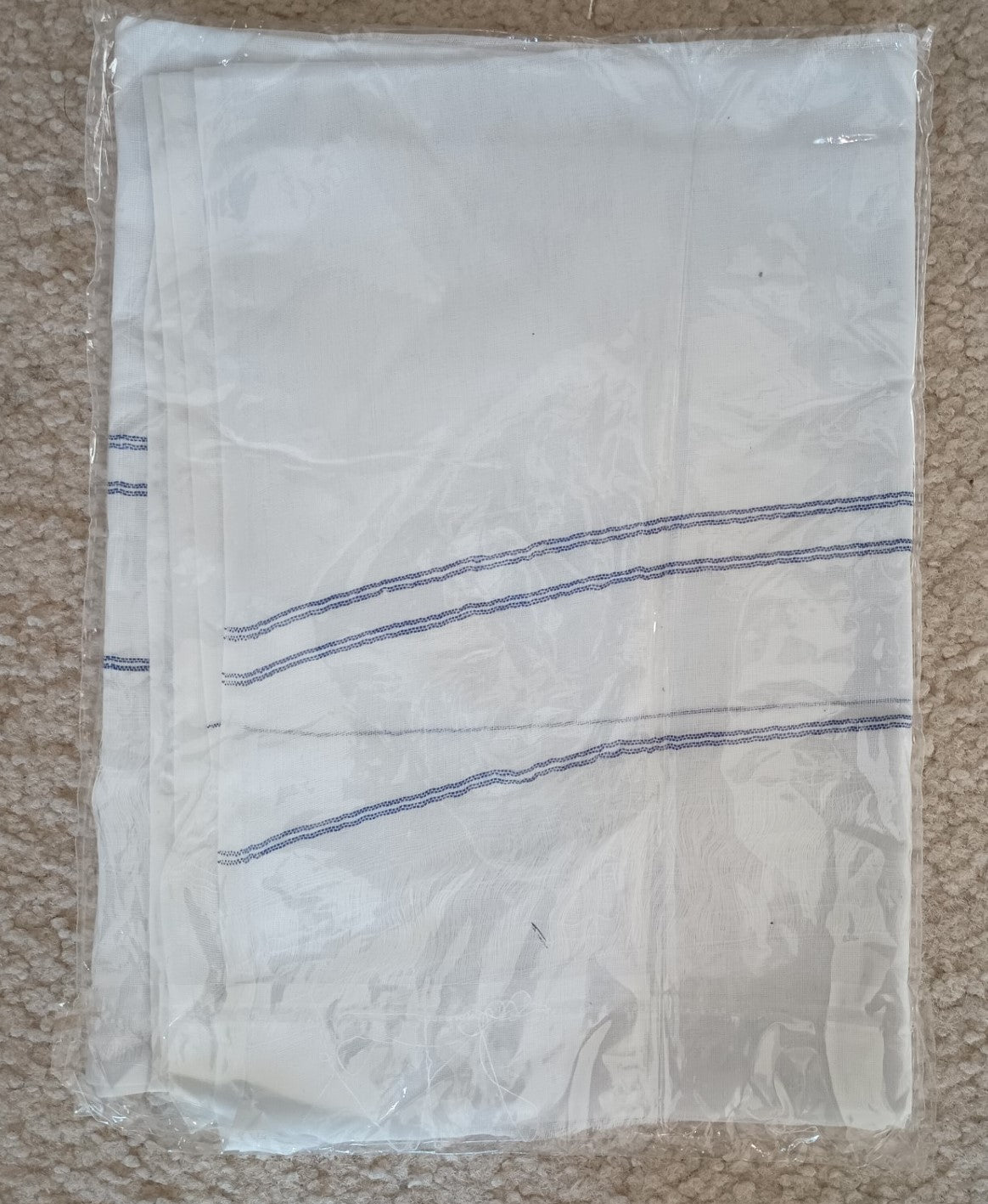 3.5 Yards 2 Pcs. of White Turban/Imama/Pagri Fabric # 3.5WTM