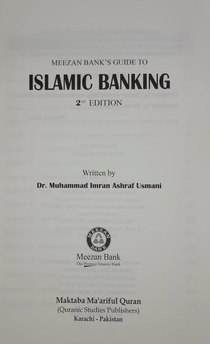 Islamic Finance (2nd Edition) # MMQIFG by M. Imran A. Usmani