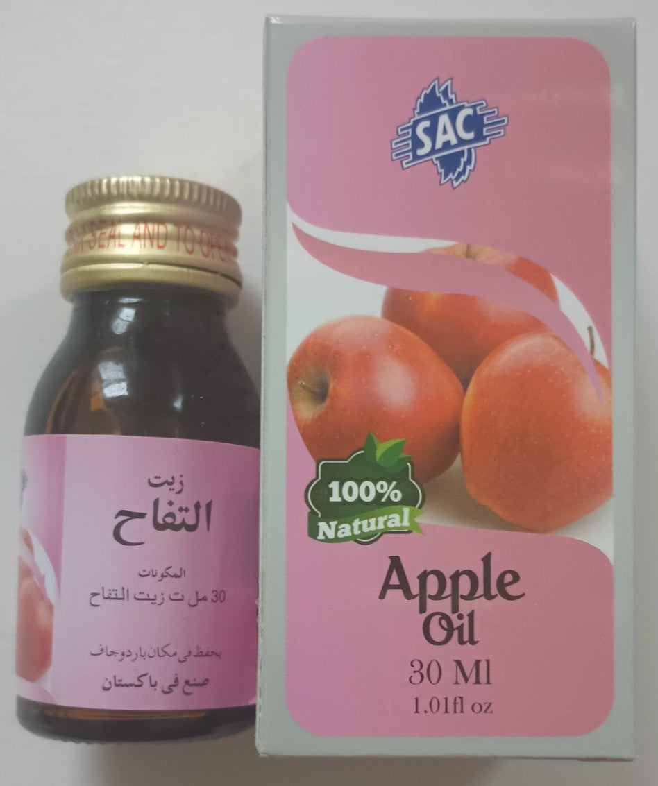 2 Bottles of 30 ml APPLE OIL 100% Natural #SACALE