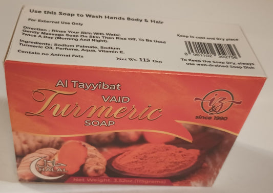12 Pcs. of TURMERIC SOAP SOAPS-HALAL [Fast USA Ship.] No Animal Fats # SACTS