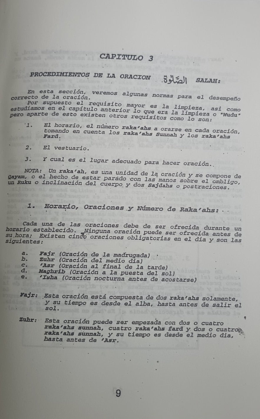3 Copies of LA ORACION [Salat] (Spanish) الأسبانية #ASLO