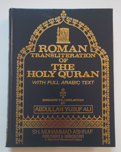 Roman Transliteration-The Holy Quran (Arabic + English + Transliteration) A. Y. Ali # MATH