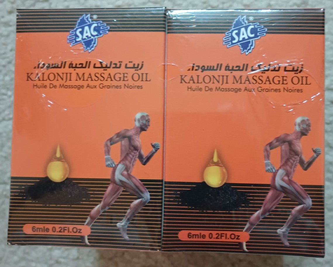 12 Bottles of Black Seed (Kalongi) Massage Oil 6 ml. [Gift for Parents] 12KMO