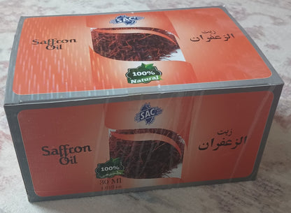 2 Bottles of 30 ml- SAFFRON OIL Made with Natural Essential Oils #SACSON
