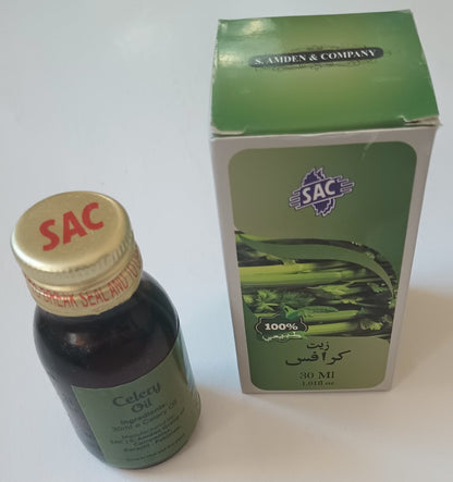 12 Bottles of 30 ml CELERY OIL 100% Natural # SACCRY