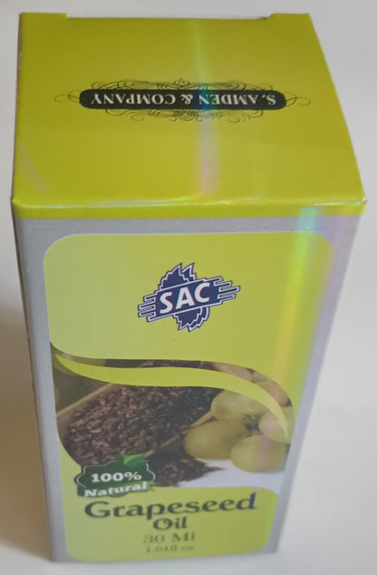 2 Bottles of 30 ml- GRAPESEED OIL 100% Natural #SACGSD