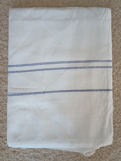 3.5 Yards 2 Pcs. of White Turban/Imama/Pagri Fabric # 3.5WTM