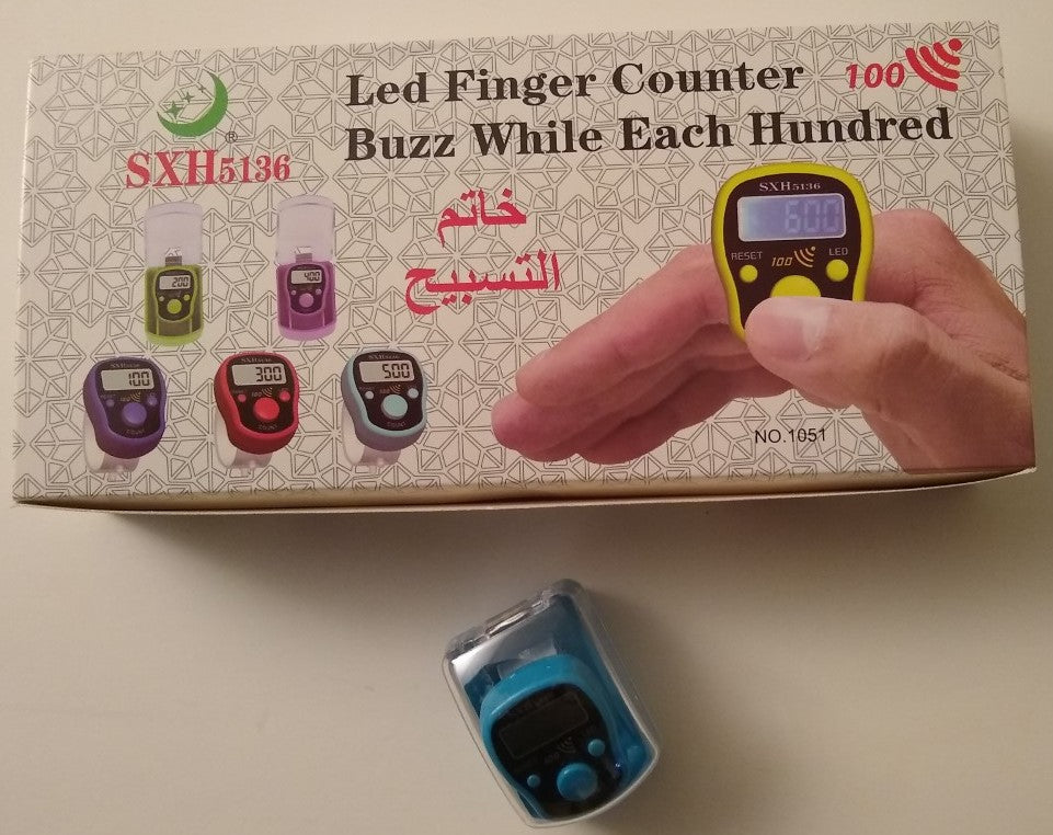 12 Led Finger Counter (Led Light + Gift Box) #5136SXH عداد إصبع الرصاص