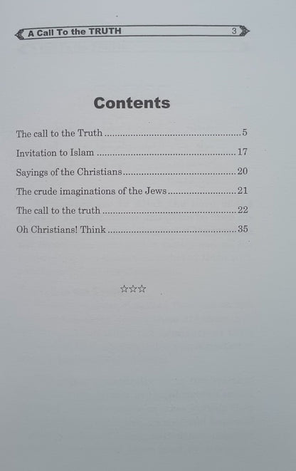 5 Copies of A CALL TO THE TRUTH # MMQACTTT Mufti M. Aashiq Ilahi