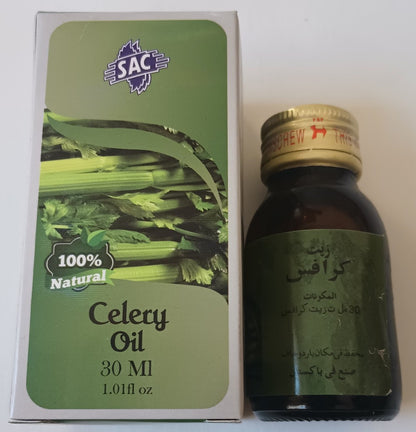 12 Bottles of 30 ml CELERY OIL 100% Natural # SACCRY