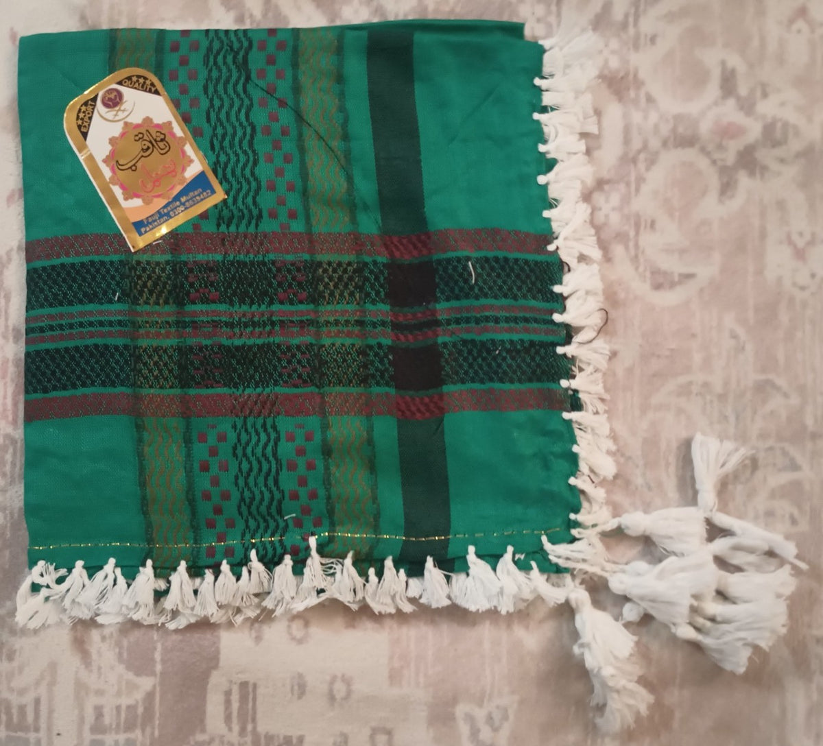 12 Pcs. of Machine Embroidery with Tassels SCARF/KHEFFIYA/YASHMAGH/ROMAL# FHSB