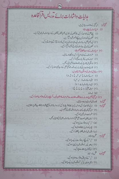 12 Copies of IQRA Qaaida (Instructions in URDU) ABIQ