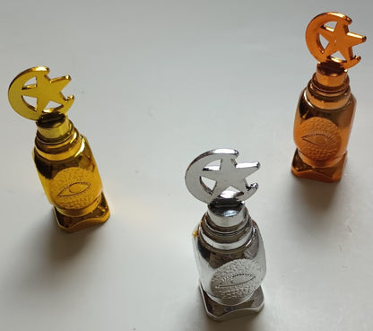 3 Pcs. Of Plastic Surma Dani/Kohl Container (With Applicator) # PSD