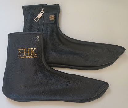 Size 8 Muslim Leather Socks/KHUFFAIN/KHUFF/SUNNAH #LS8B 100% Real Leather