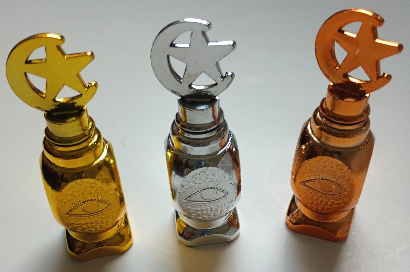 3 Pcs. Of Plastic Surma Dani/Kohl Container (With Applicator) # PSD