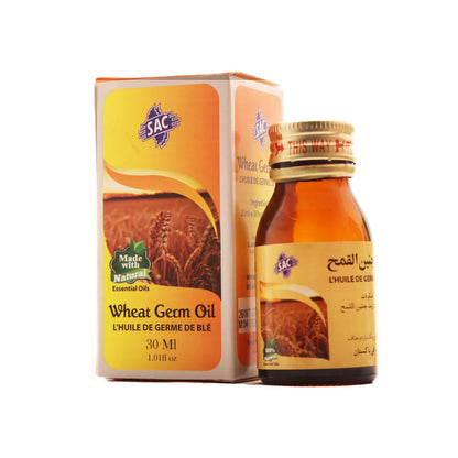 2 Bottles of 30 ml WHEAT GERM OIL Made with Natural Essential Oils by SAC #SACWGO