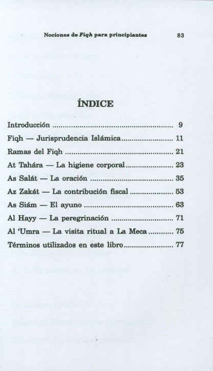 3 Copies of Nociones de Fiqh para principiantes (Spanish) الأسبانية #ASNDFPP
