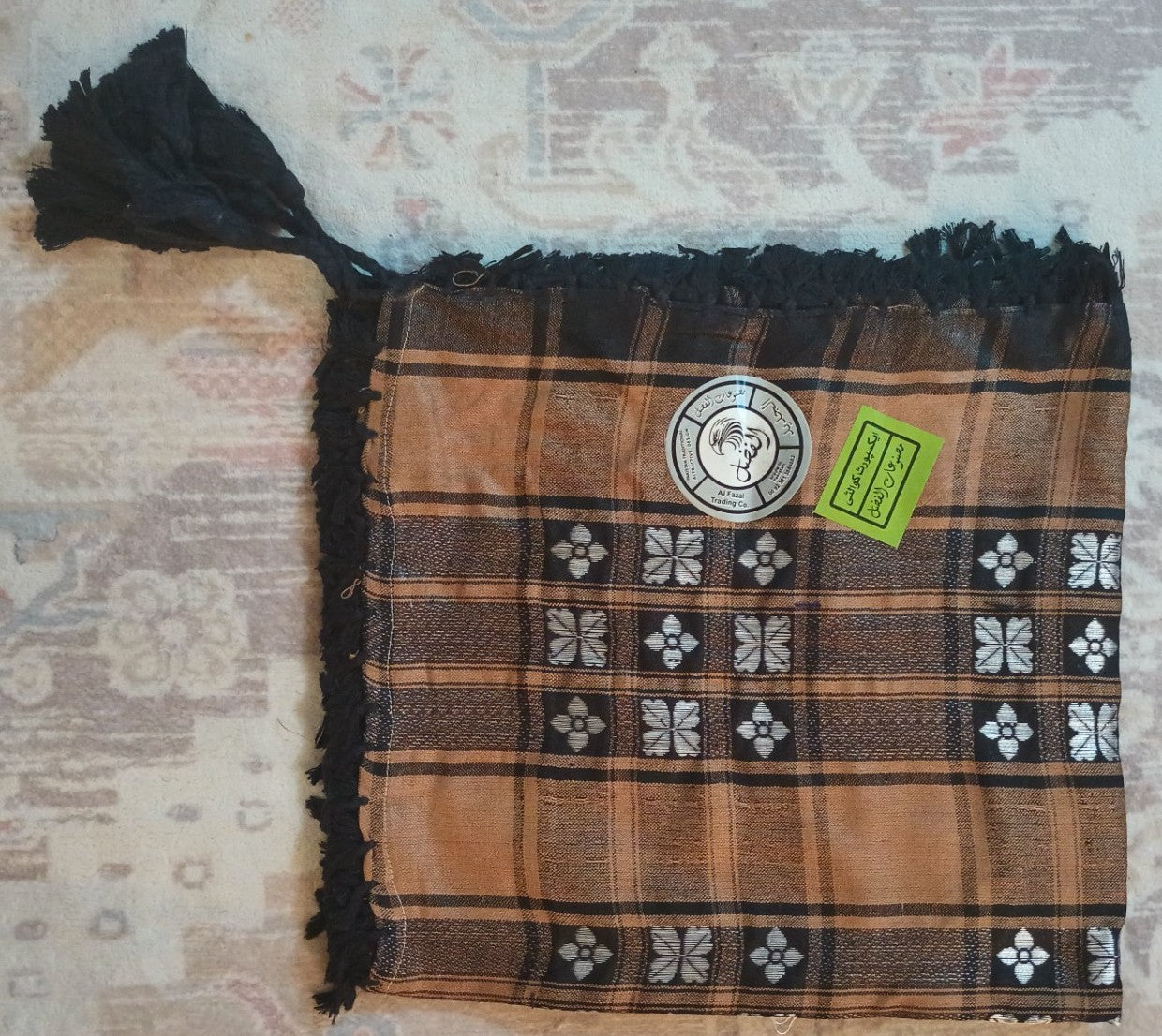 12 Pcs. of Machine Embroidery with Tassels SCARF/KHEFFIYA/YASHMAGH/ROMAL# FHYABB