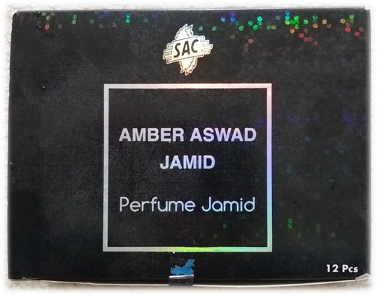 12 Boxes of Amber Aswad Jamid Perfume Jamid (12 x 25G) Gift for Friends