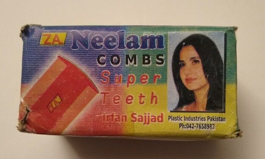 12 Pcs. Of NEELAM FINE TEETH COMB #120NFC Fast the US Ship.