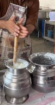 12 Pcs. of Hafsa Traditional Wooden Lassi Maker/Mixer/Blender-Buttermilk Churner # HWHMB