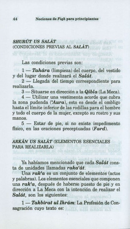 3 Copies of Nociones de Fiqh para principiantes (Spanish) الأسبانية #ASNDFPP