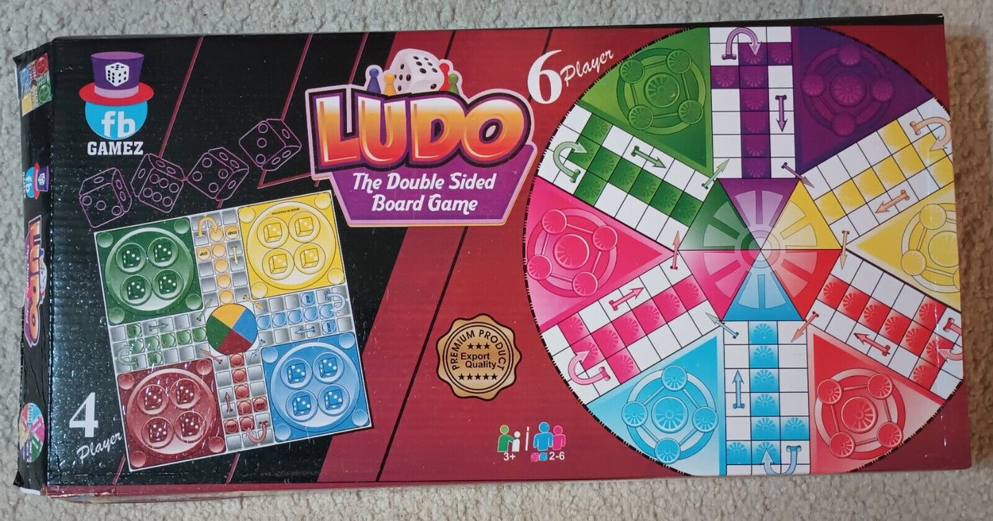 DOUBLE SIDED BOARD GAME With Gift Box 18”x18” #FBDSBG Fast US Shipping