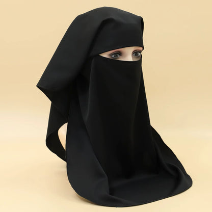 6 pieces of Black Niqab (full coverage) # 6IZNA11-223302