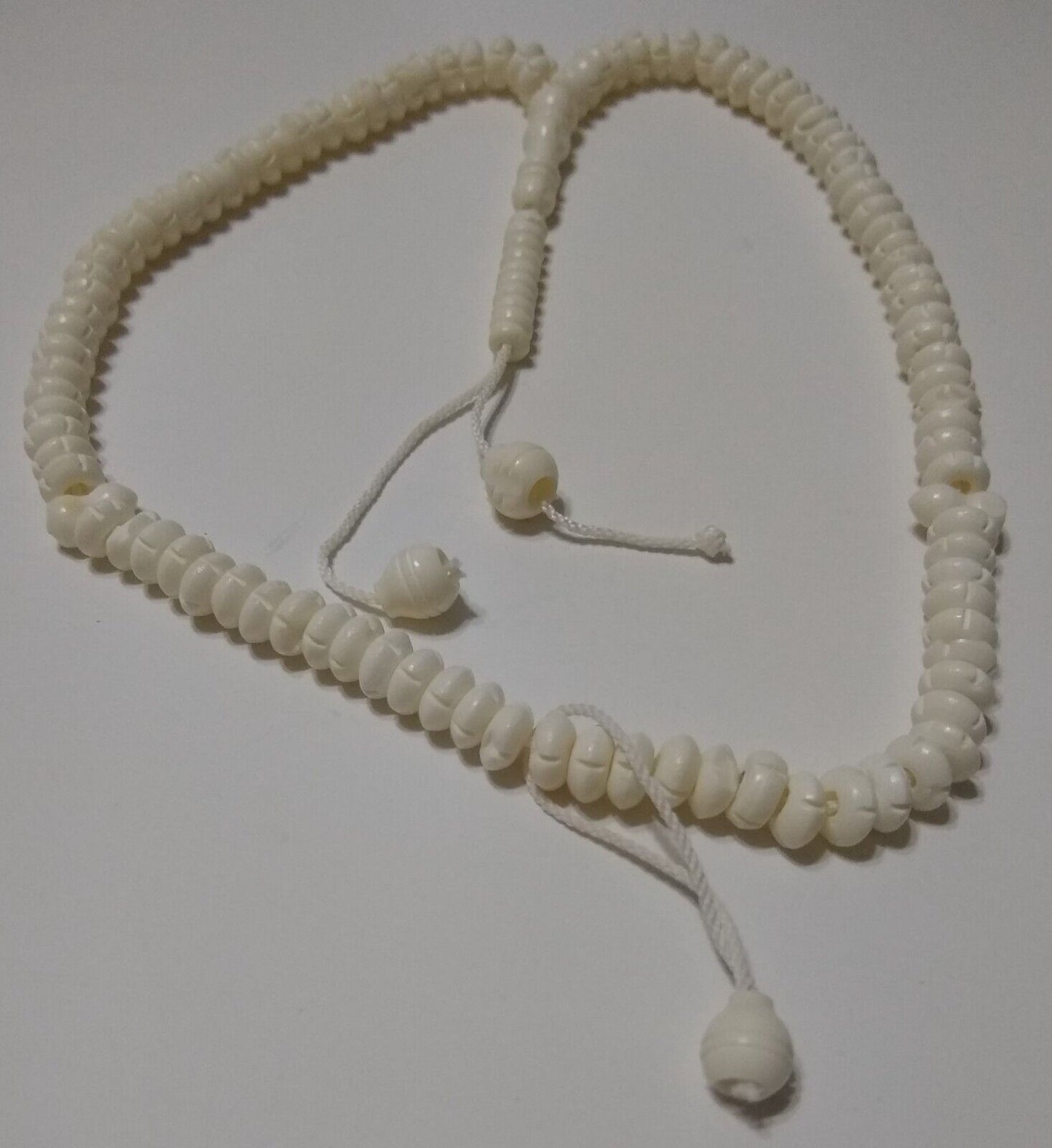 CAMEL BONE Prayer Beads-99 Beads + 2 Counters+ 8 Extra Counters on the Top CBPBM