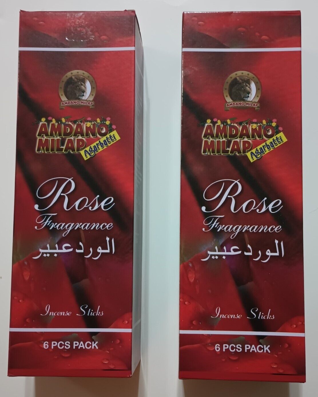 12 TUBES OF ROSE INCENSE STICK # SACR-Fast US Shipping