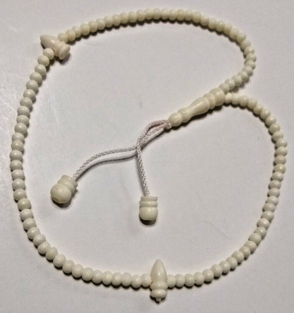 CAMEL BONE Prayer Beads-99 Beads + 2 Counters 100% Natural # CBPBS