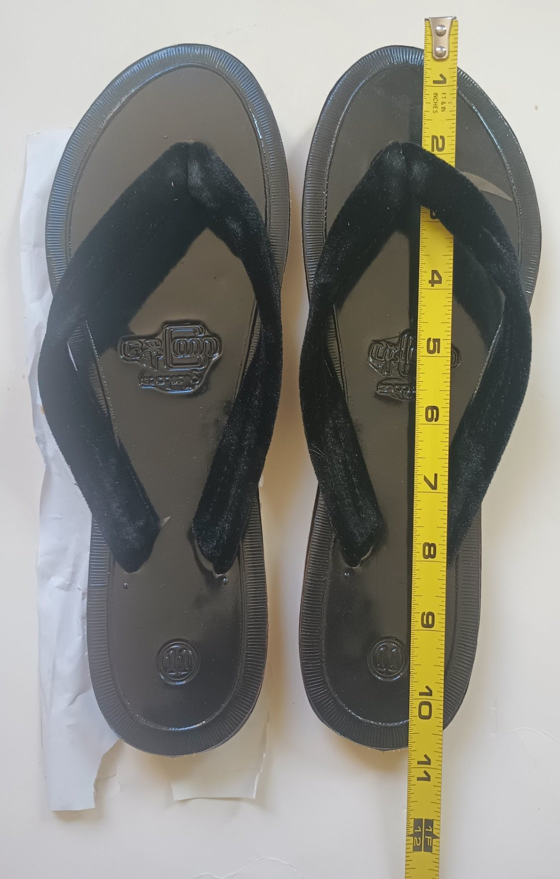 HANDMADE MYANMAR TRADITIONAL FLIP FLOP Leather Mandalay SLIPPER (Size 11)