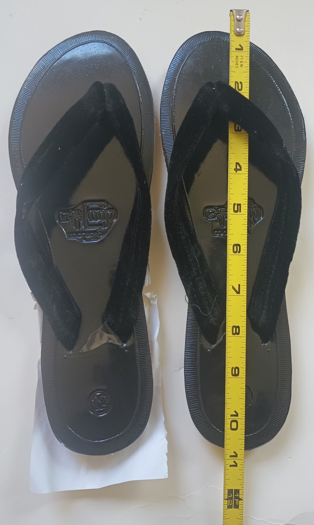 HANDMADE MYANMAR TRADITIONAL FLIP FLOP Leather Mandalay SLIPPER (Size 12)
