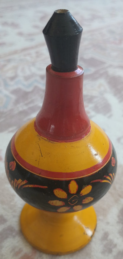 Decoration Wood Surma Dani/Kohl Container (With Applicator) # WBYSD