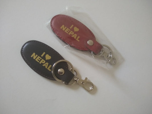 4 Pcs. of I LOVE NEPAL KEYCHAIN w/ Double Rings #GLKCN-Gift for all Occasions