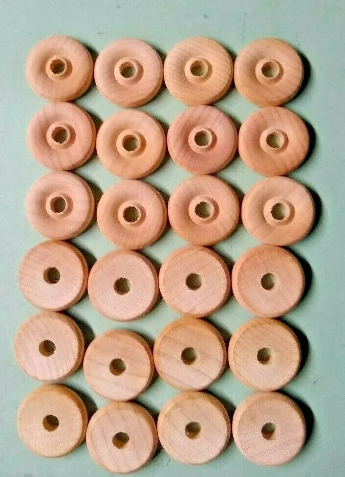 288 Unfinished Wood Toy Wheels.100% Wood (Fast US Ship.) Gift for Children